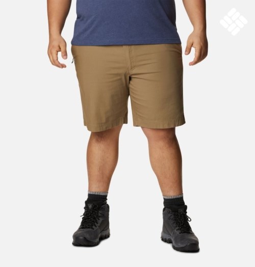 Men's Columbia Flex ROC Shorts Brown | Plus Size CA-N6LC5